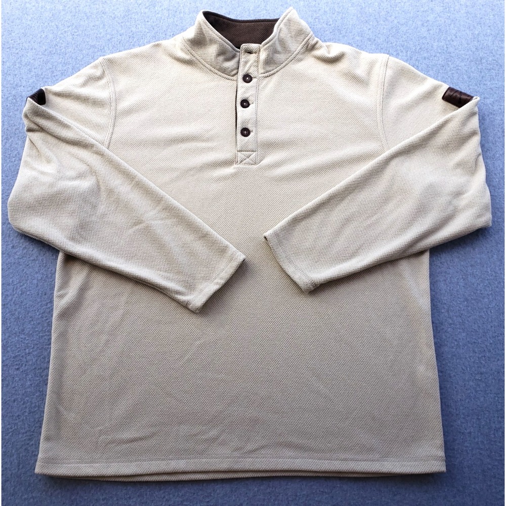 Grunt Style Tactical Henley Shirt Mens Cream Size 3XL Pullover Waffle